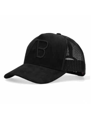 AB Velvet Trucker cap - Jet Black